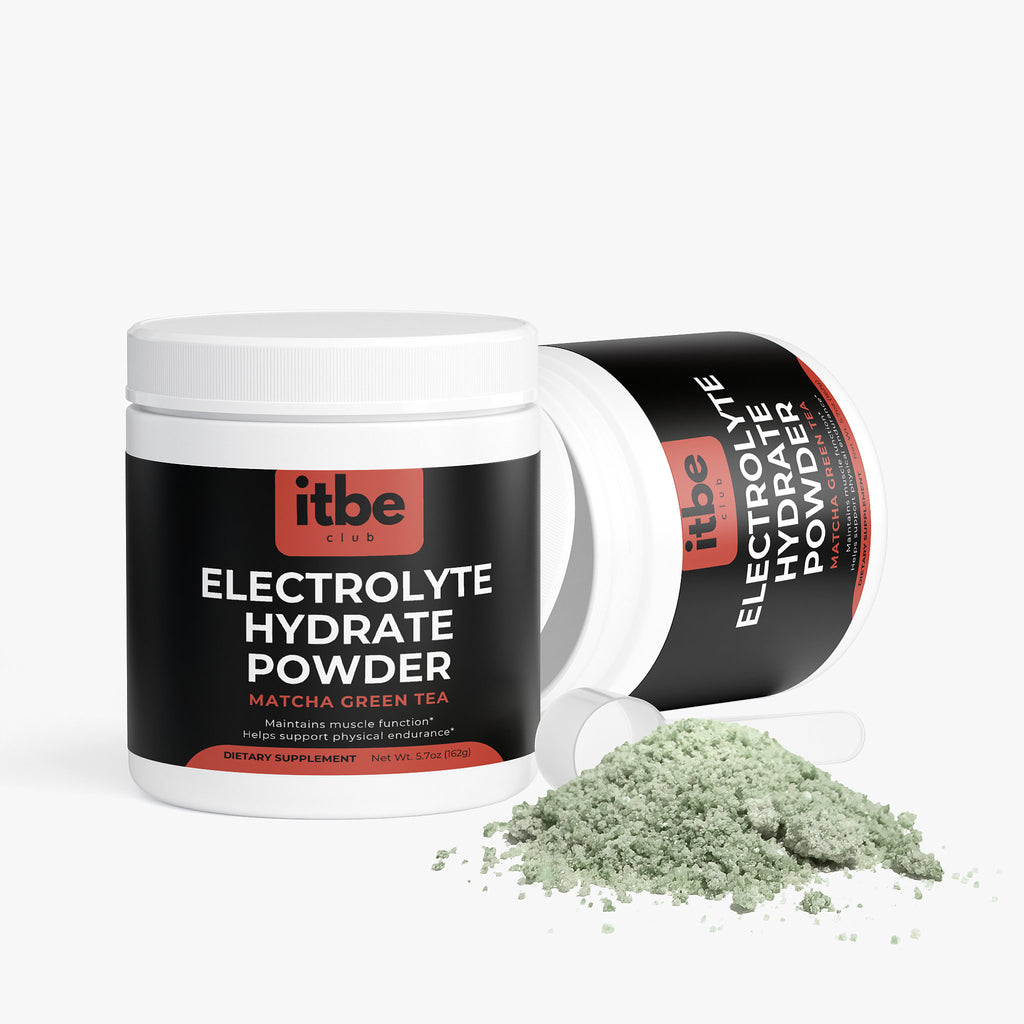Electrolyte Hydrate Powder — Matcha Green Tea | Sugar-Free, Caffeine-Free Hydration with Electrolytes & B-Vitamins (162 g)