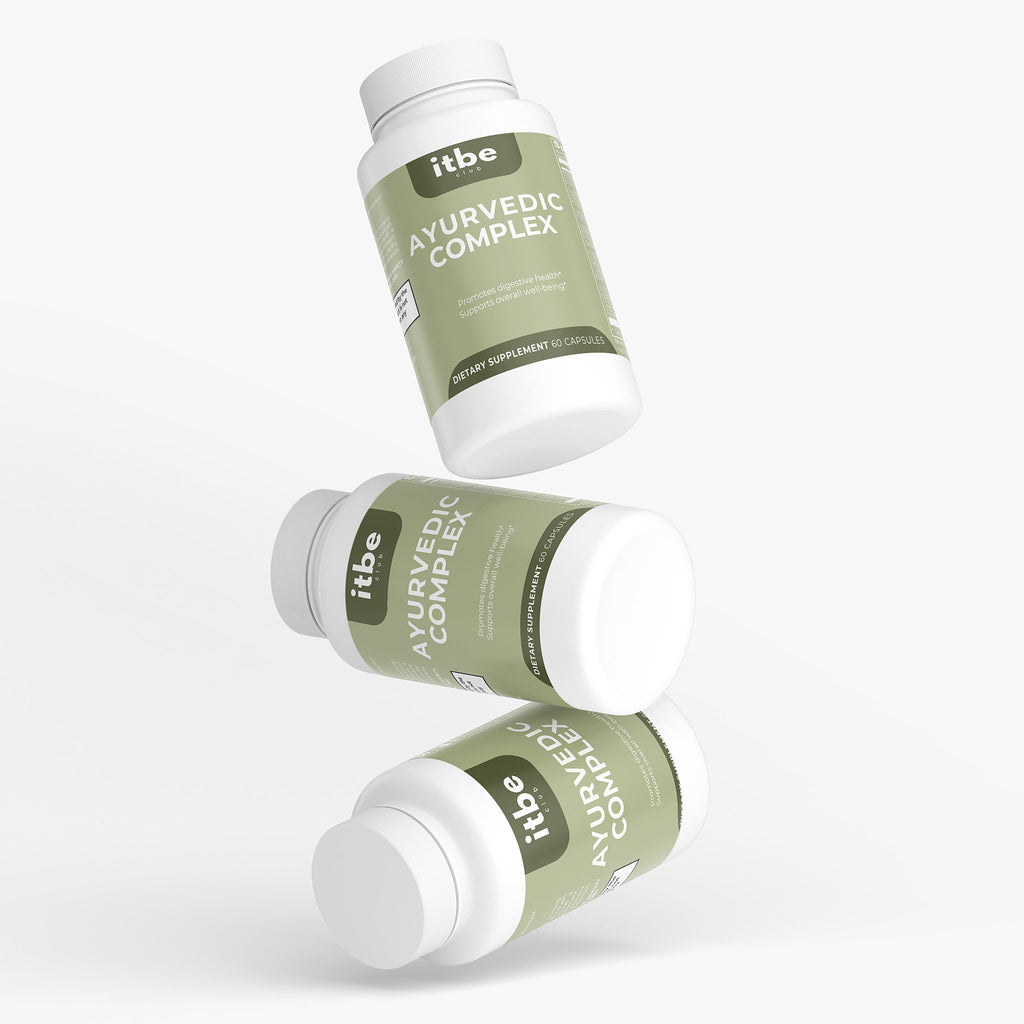 Ayurvedic Complex — Ashwagandha, Turmeric & Holy Basil | Adaptogenic + Digestive Herb Blend (60 Capsules)