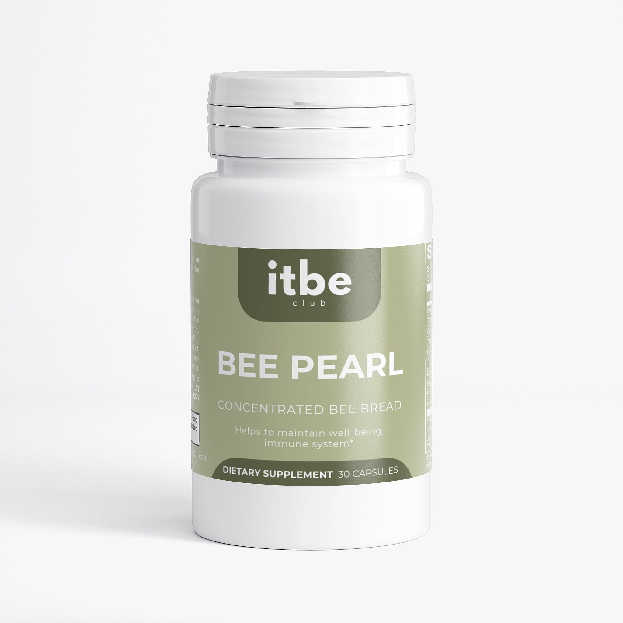 Bee Pearl — Bee Bread Extract with Vitamin C | Daily Nutrient & Antioxidant Support (30 Capsules)