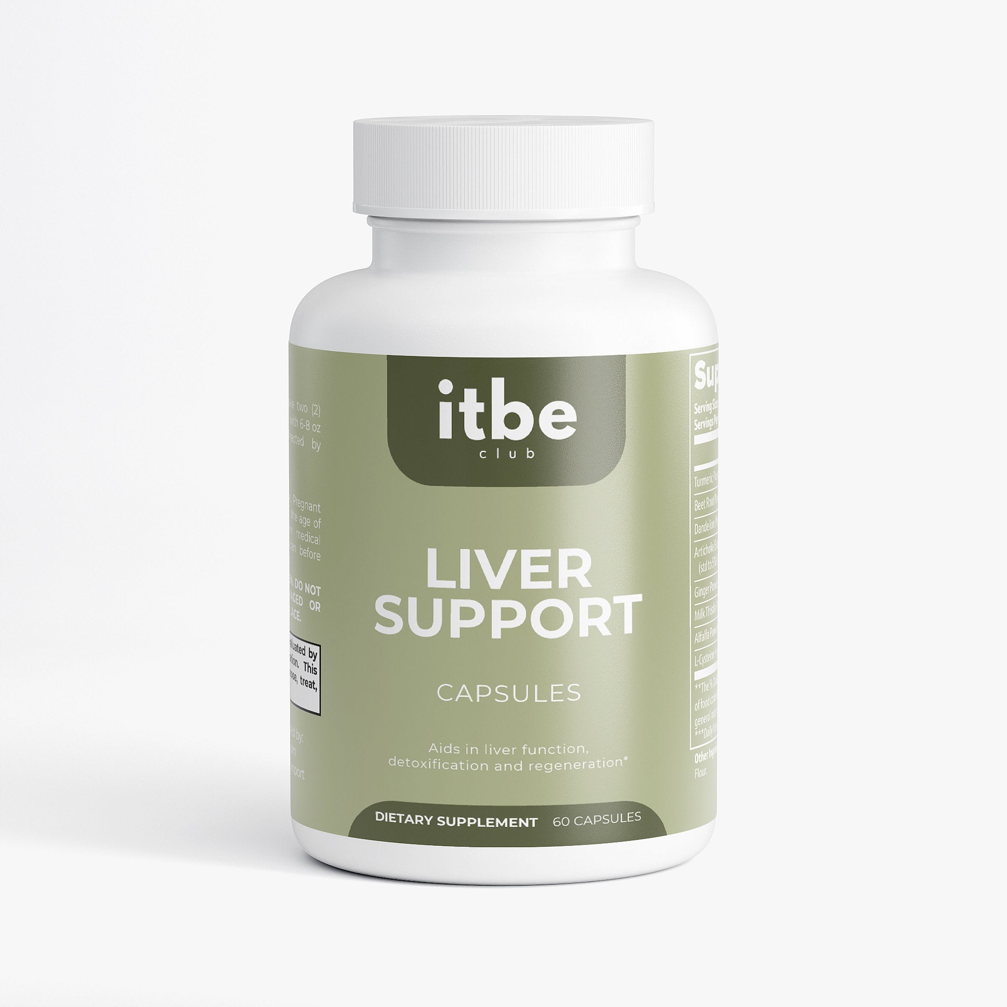Liver Support — Milk Thistle, Turmeric, Beetroot & Dandelion (60 caps)