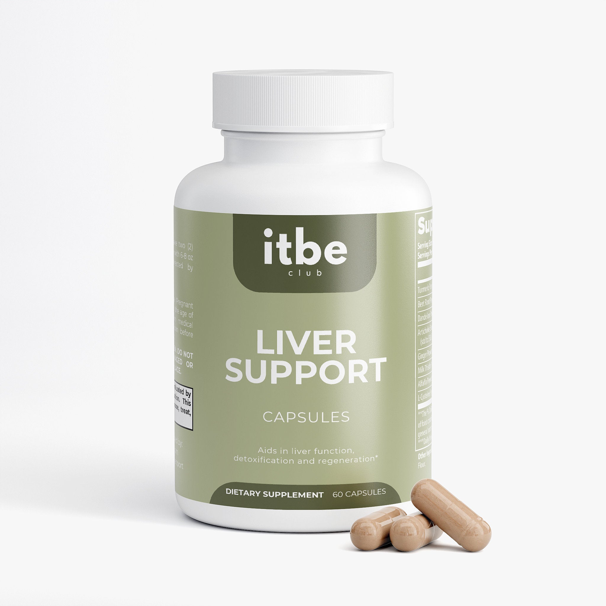 Liver Support — Milk Thistle, Turmeric, Beetroot & Dandelion (60 caps)