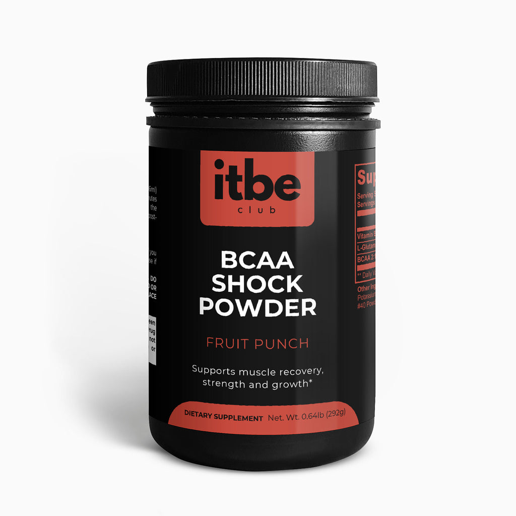 BCAA Shock Powder — Fruit Punch | 5,000 mg BCAAs (2:1:1) + Glutamine for Lean Muscle & Recovery (292 g)