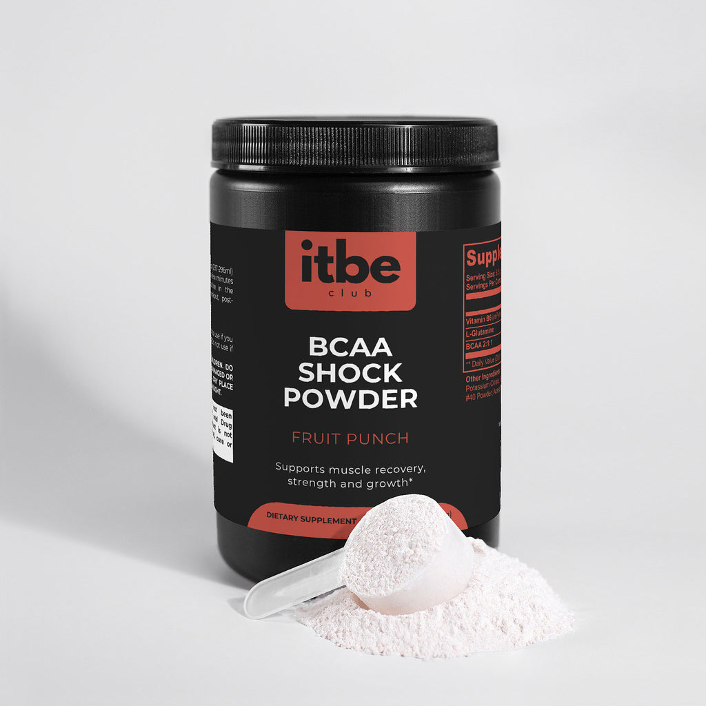 BCAA Shock Powder — Fruit Punch | 5,000 mg BCAAs (2:1:1) + Glutamine for Lean Muscle & Recovery (292 g)