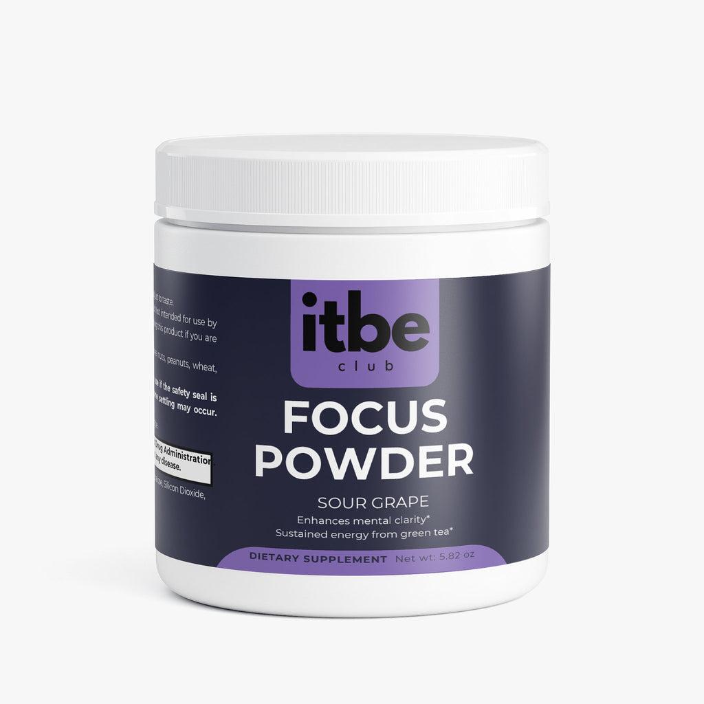 Focus Powder — Sour Grape | Alpha-GPC, Natural Caffeine & L-Theanine for Clean Focus + B-Vitamin Blend (165 g)