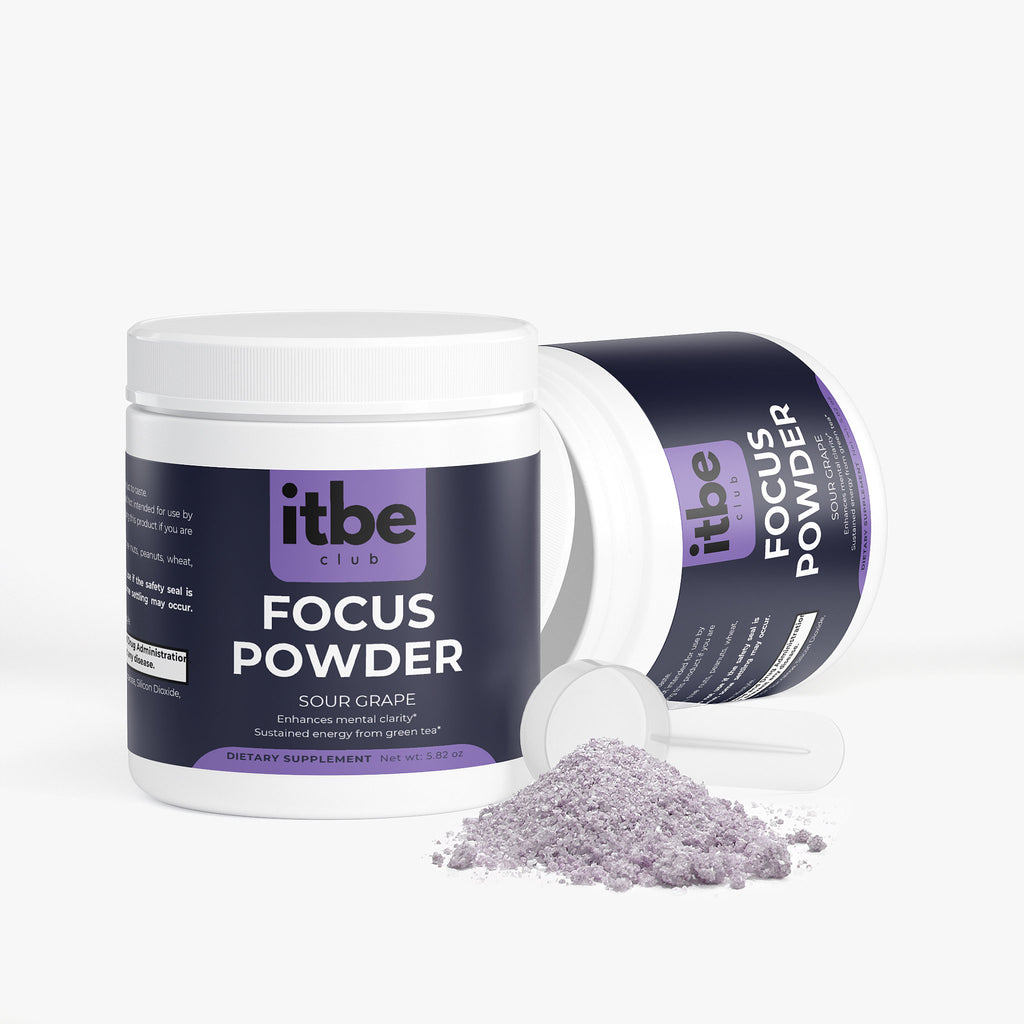 Focus Powder — Sour Grape | Alpha-GPC, Natural Caffeine & L-Theanine for Clean Focus + B-Vitamin Blend (165 g)