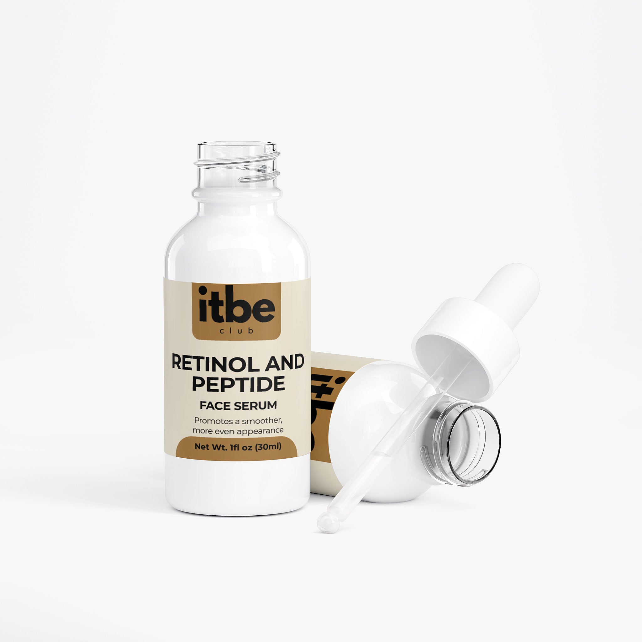 Retinol & Peptide Face Serum — Night Renewal, Smoother-Looking Texture & Firmness Support