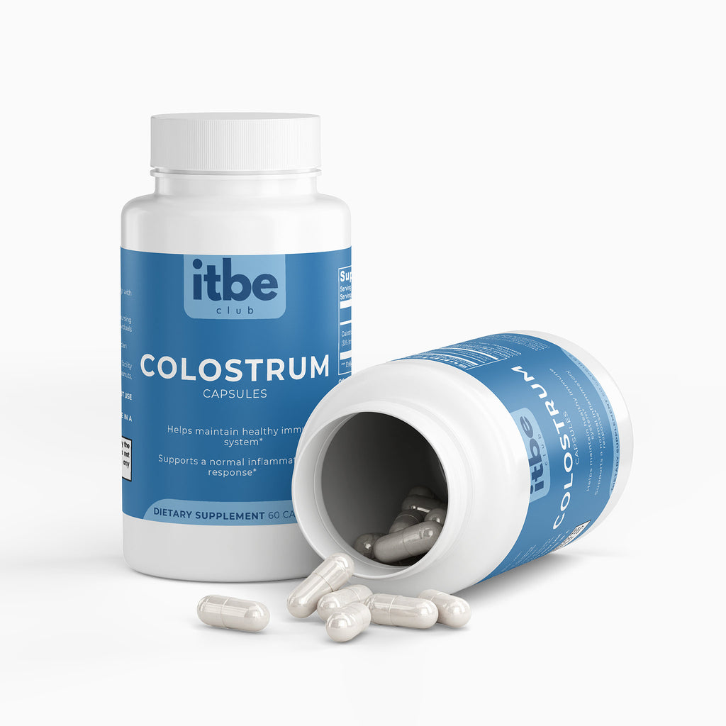 Colostrum Immune & Gut Support Capsules — 500 mg, 30% IgG (Bovine)