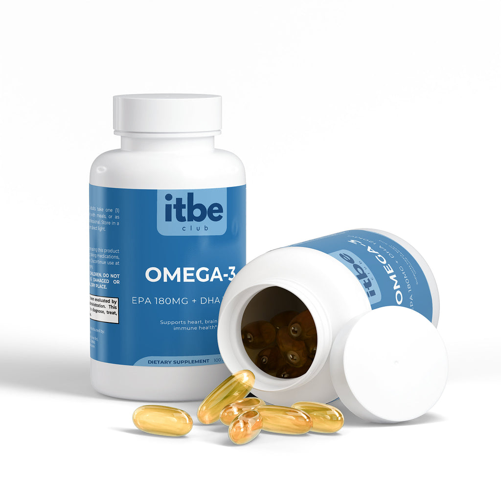 Omega-3 Fish Oil — EPA 180 mg + DHA 120 mg | Heart, Brain & Vision Support (100 Softgels)