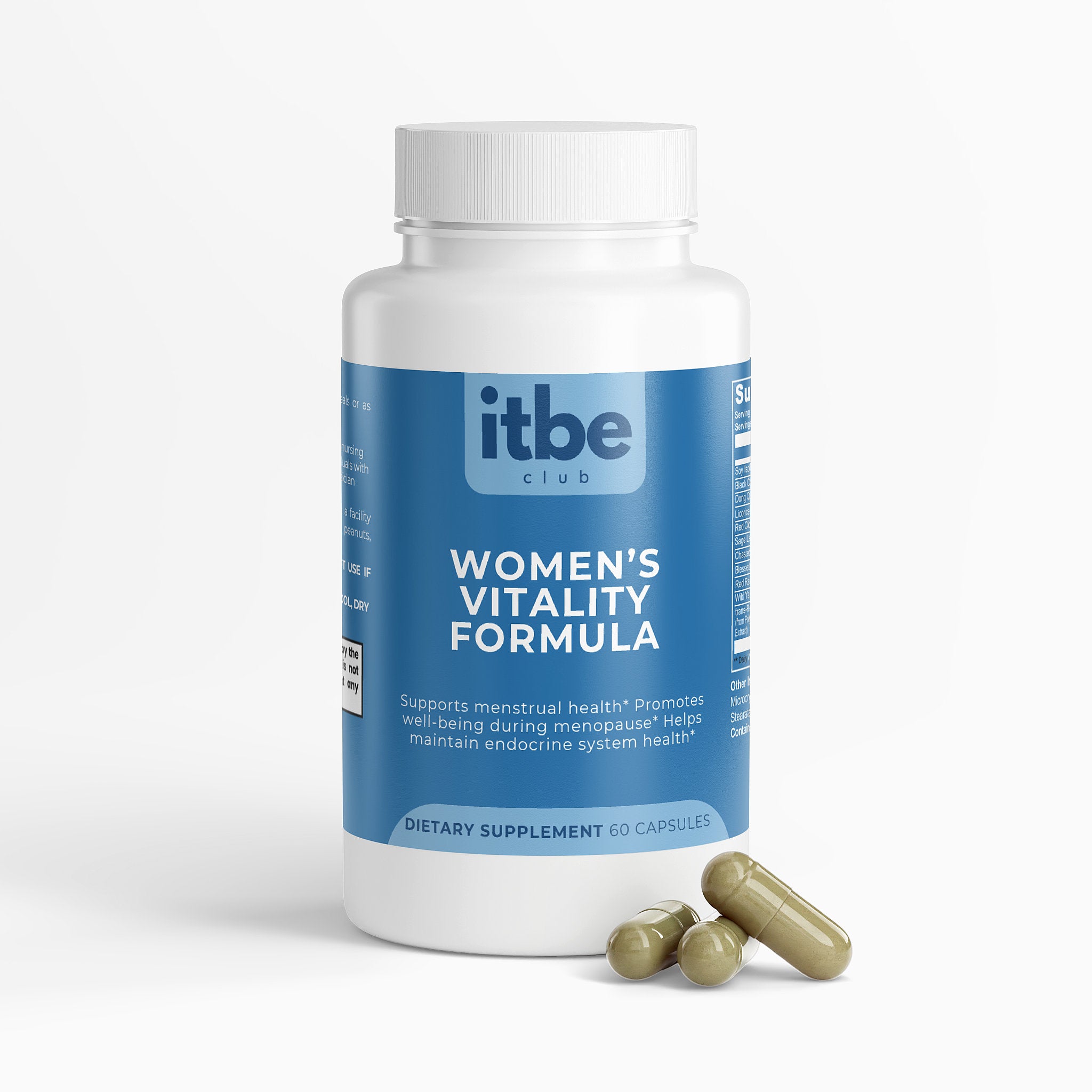 Women’s Vitality Formula — Hormonal Balance & Menopausal Support | Dong Quai, Black Cohosh, Red Clover & Soy Isoflavones (60 Capsules)