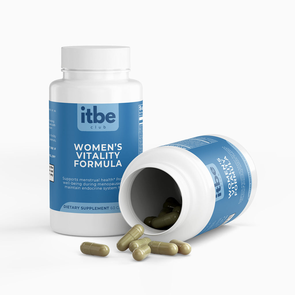 Women’s Vitality Formula — Hormonal Balance & Menopausal Support | Dong Quai, Black Cohosh, Red Clover & Soy Isoflavones (60 Capsules)