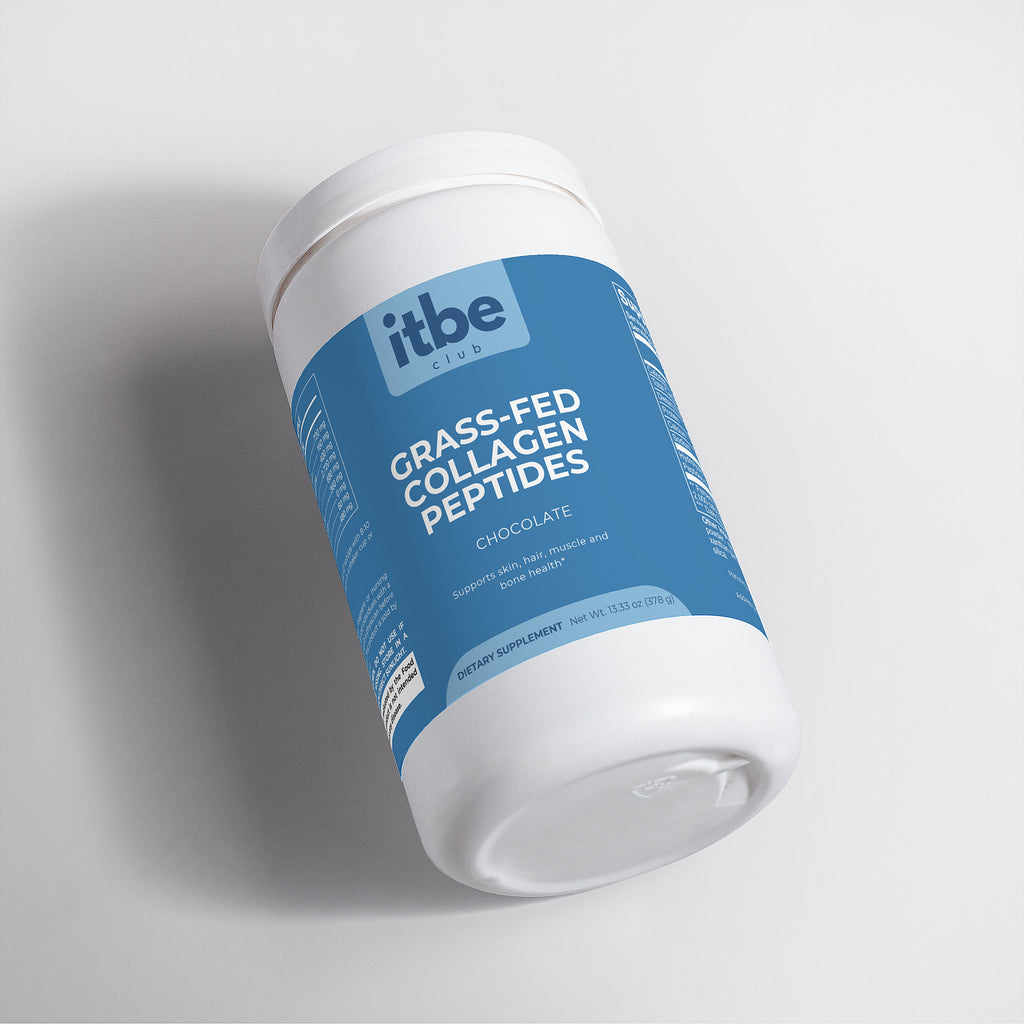 Grass-Fed Collagen Peptides Powder — Chocolate | Types I & III Hydrolyzed Peptides for Skin, Hair & Joint Support (378 g)