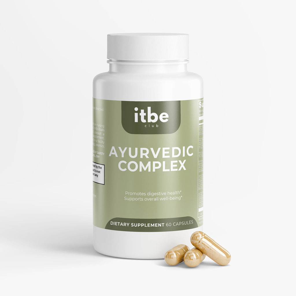 Ayurvedic Complex — Ashwagandha, Turmeric & Holy Basil | Adaptogenic + Digestive Herb Blend (60 Capsules)