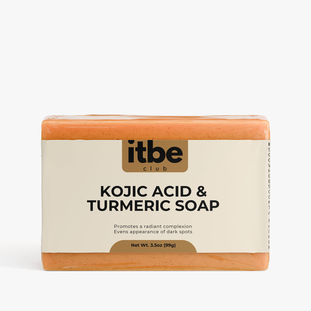 Kojic Acid & Turmeric Soap Bar — Brightening Cleanse with Coconut Oil, Shea & Mango Butter