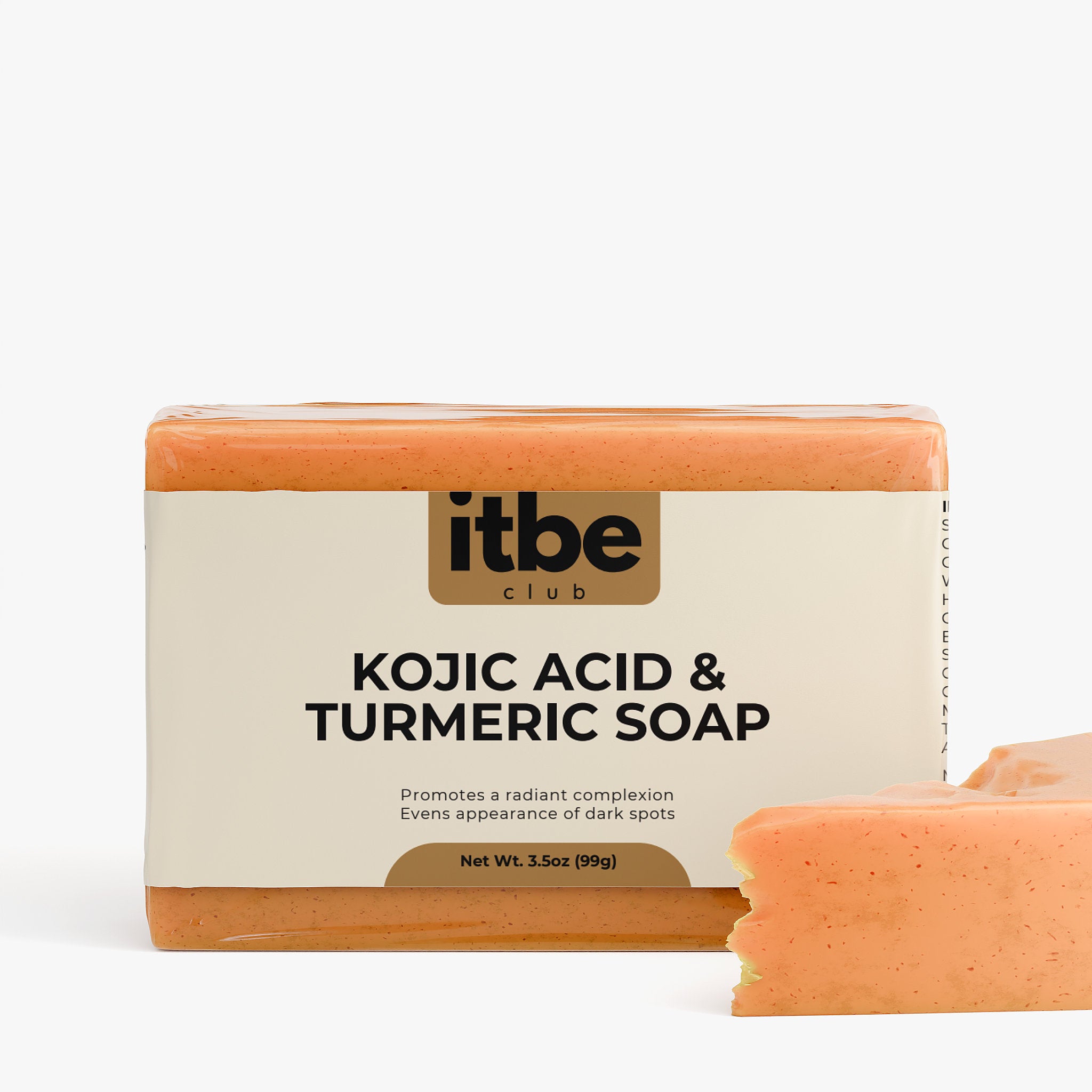 Kojic Acid & Turmeric Soap Bar — Brightening Cleanse with Coconut Oil, Shea & Mango Butter