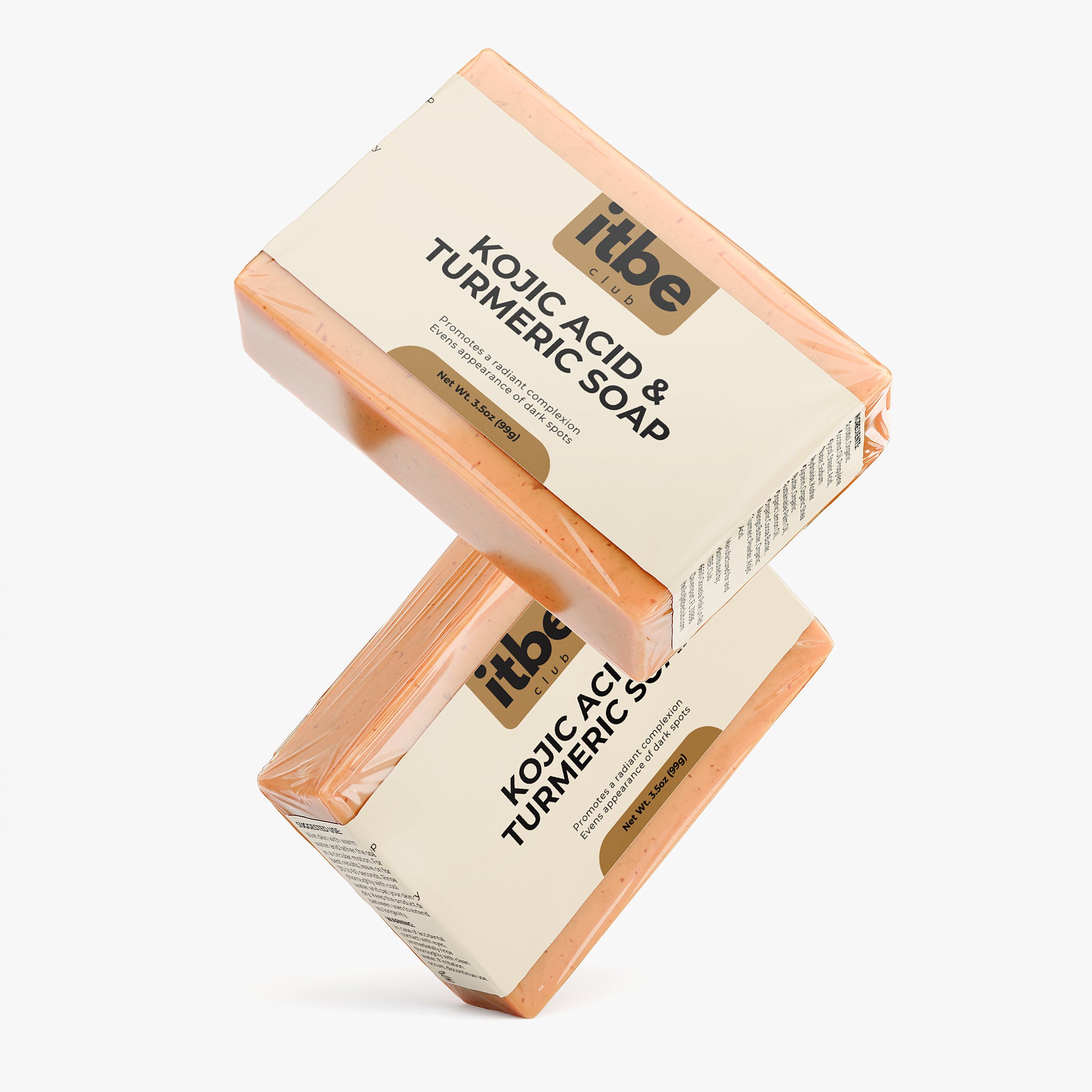 Kojic Acid & Turmeric Soap Bar — Brightening Cleanse with Coconut Oil, Shea & Mango Butter