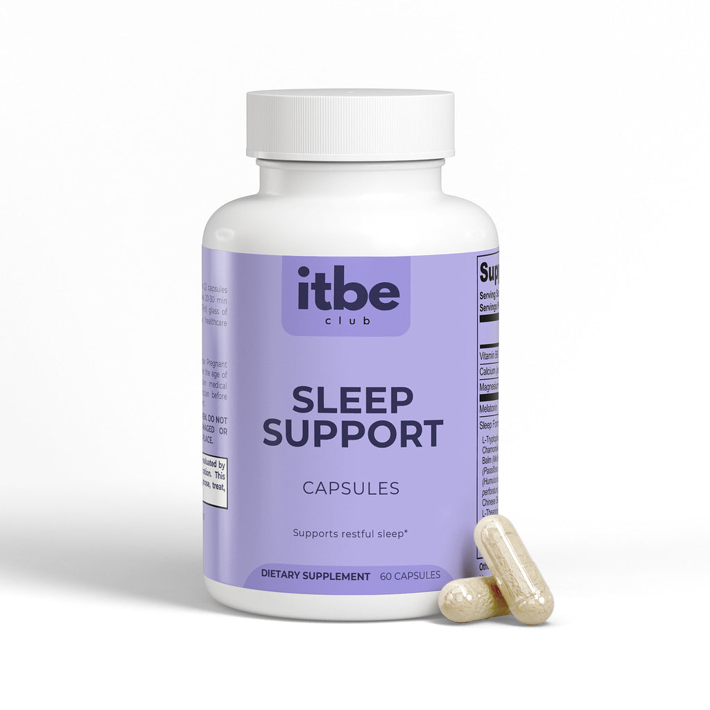 Sleep Support — Melatonin, Magnesium & Calming Botanicals | Nightly Relaxation & Restful Sleep (60 Capsules)