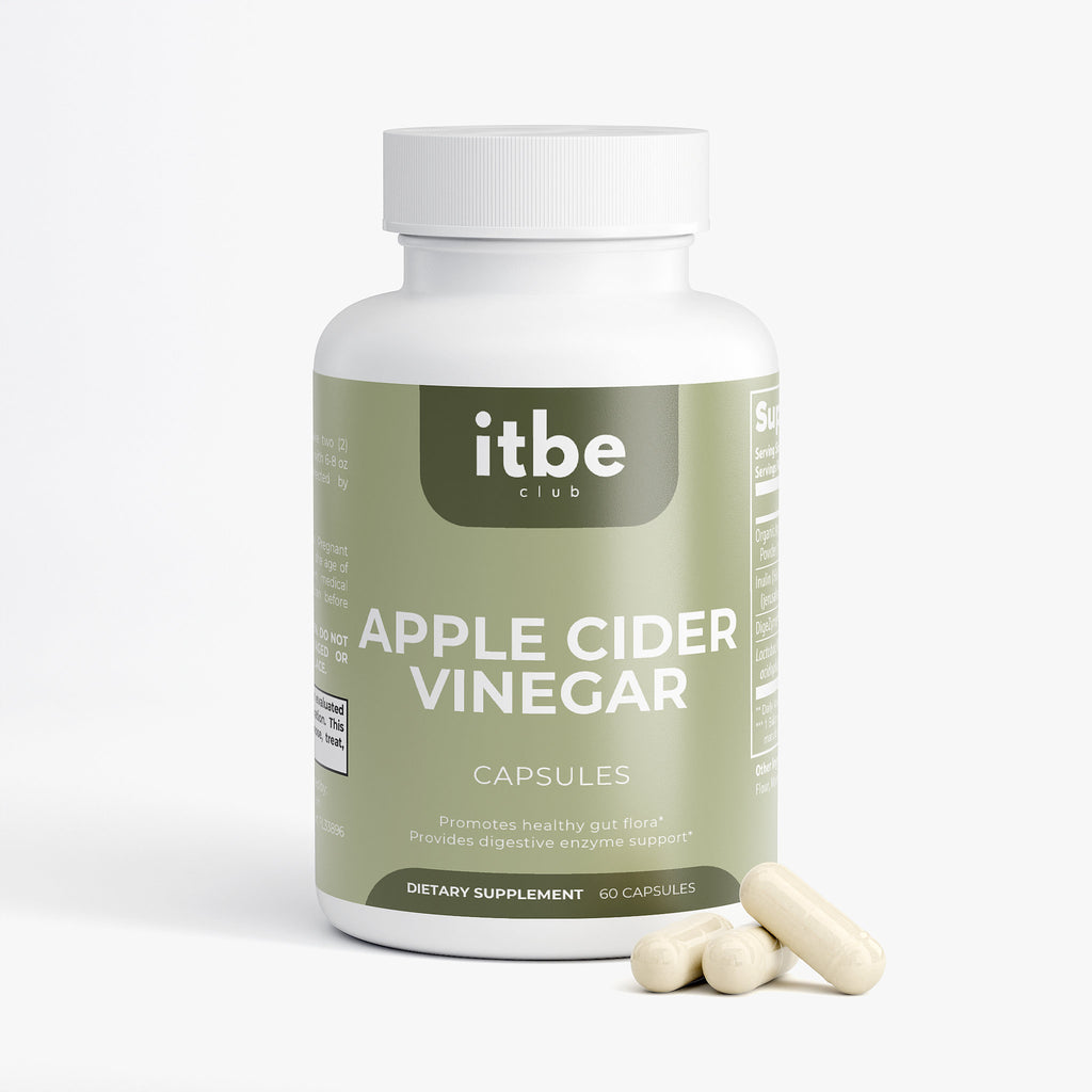 Apple Cider Vinegar Probiotic Capsules — ACV 1000 mg + Inulin Prebiotic, L. acidophilus & Multi-Enzyme Complex (60 Capsules)
