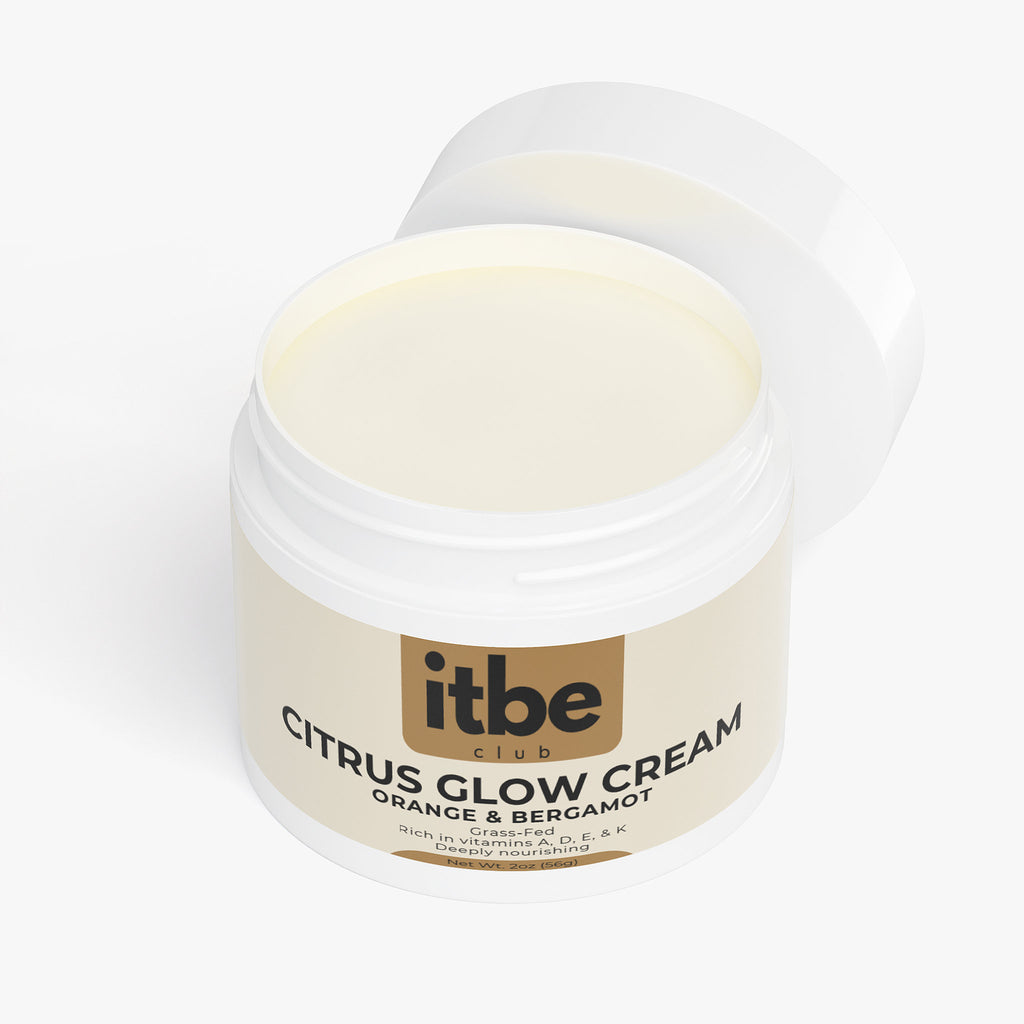 Citrus Glow Cream — Grass-Fed Tallow with Sweet Orange & Bergamot | Deep Moisture, Vitamin-Rich, Sensitive-Skin Friendly (2 oz)