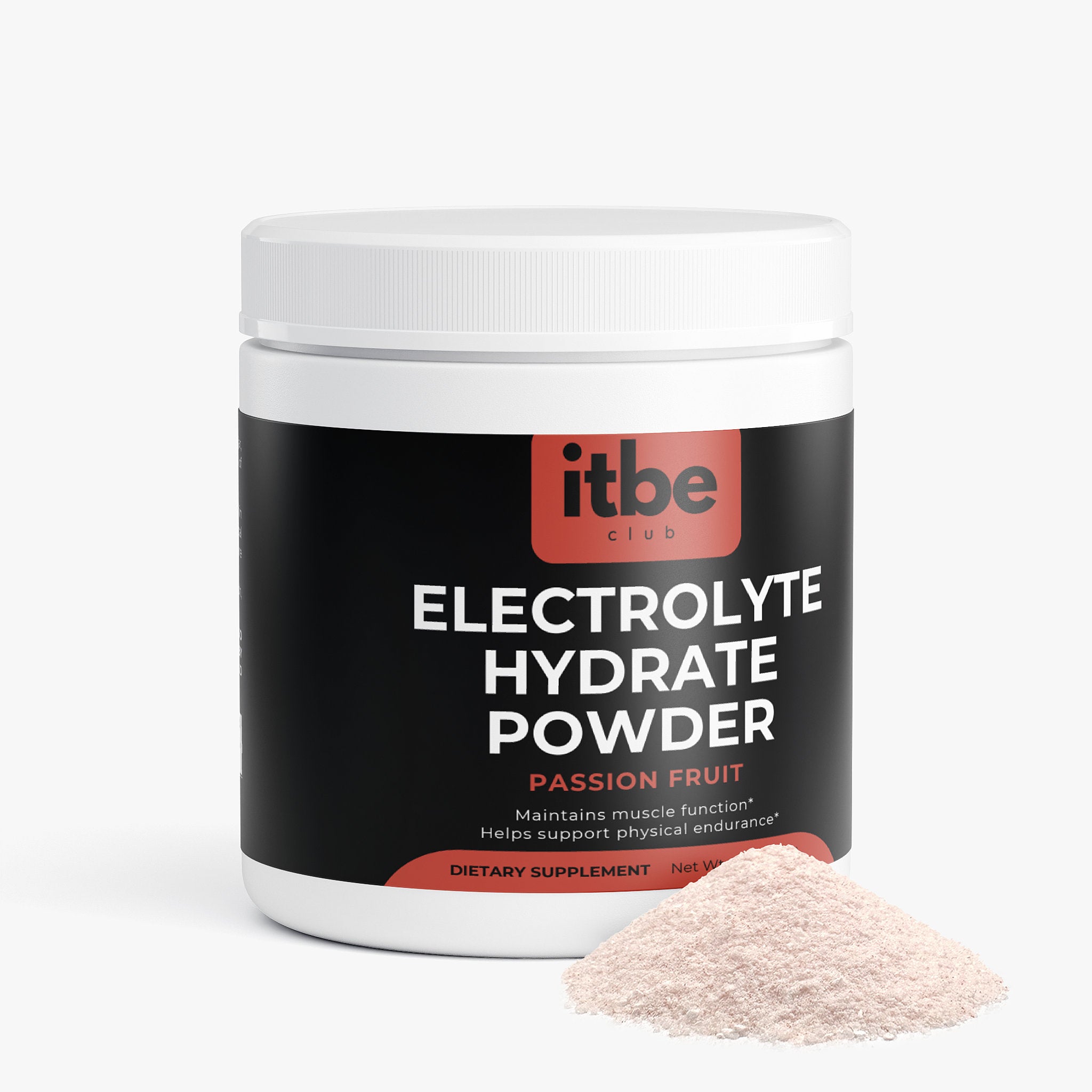 Electrolyte Hydrate Powder — Passion Fruit | Sugar-Free, Caffeine-Free Hydration with Electrolytes & B-Vitamins (162 g)