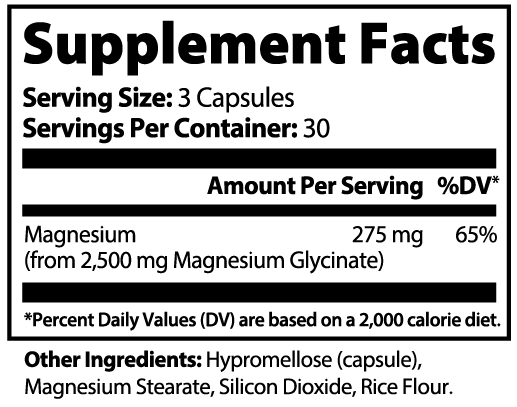 Magnesium Glycinate — Chelated, Highly Bioavailable | Calm, Sleep & Daily Wellness (90 caps)